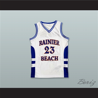 Jamal Crawford 23 Rainier Beach High School Vikings White Basketball Jersey