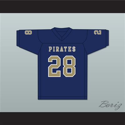 Jamal Scott 28 Independence Community College Pirates Dark Blue Football Jersey