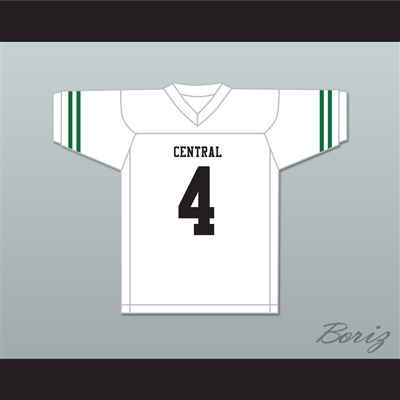 James Cook 4 Miami Central Senior High School Rockets White Football Jersey 3