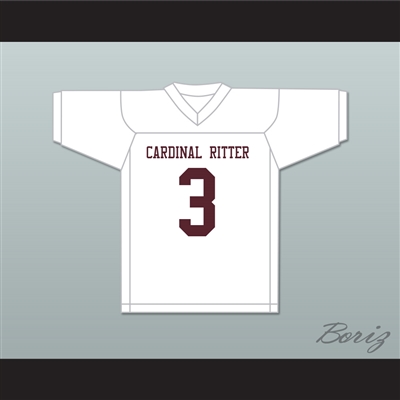 Jameson Williams 3 Cardinal Ritter College Prep High School Lions White Football Jersey 2