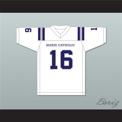 Jared Goff 16 Marin Catholic High School White Football Jersey