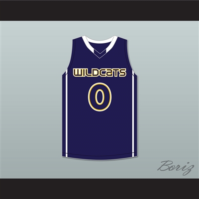 Jaylen Brown 4 Wheeler High School Wildcats Navy Blue Basketball Jersey 1
