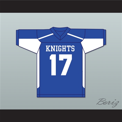 Jaylen Waddle 17 Episcopal High School Knights Blue Football Jersey 3