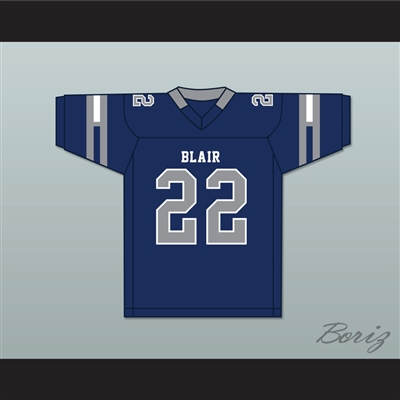 Jayson Oweh 22 Blair Academy Buccaneers Navy Blue Football Jersey 1
