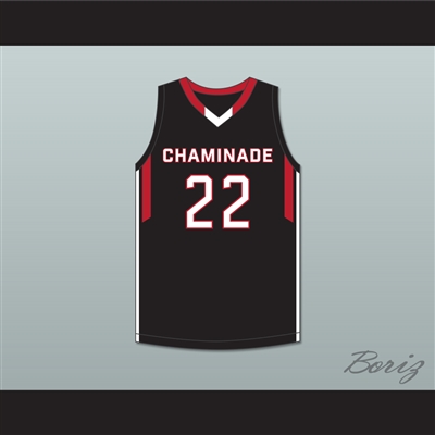 Jayson Tatum 22 Chaminade College Preparatory School Red Devils Black Basketball Jersey 2