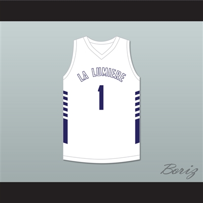 Jeremy Sochan 1 La Lumiere School Lakers White Basketball Jersey 1