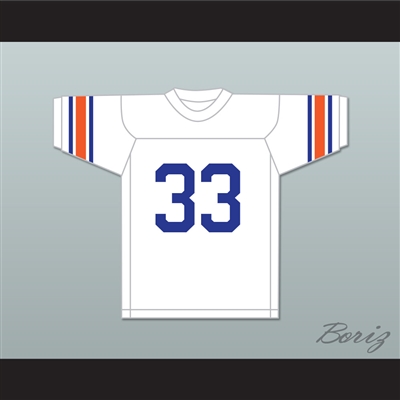 Jim Brown 33 Manhasset High School Indians White Football Jersey 1