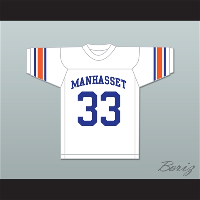 Jim Brown 33 Manhasset High School Indians White Football Jersey 2