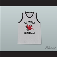 Leonardo DiCaprio Jim Carroll St Vitus Cardinals Grey Basketball Jersey from The Basketball Diaries