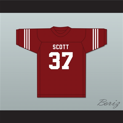 Jim Parker 37 Scott High School Bulldogs Maroon Football Jersey 2