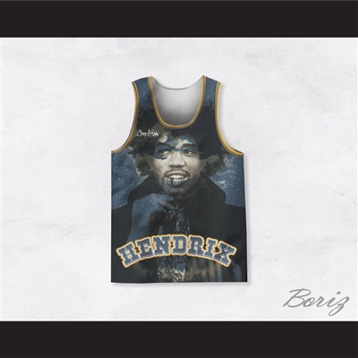 Jimi Hendrix 10 Night Stars Basketball Jersey