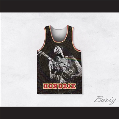 Jimi Hendrix 10 Guitar Solo Trip Basketball Jersey