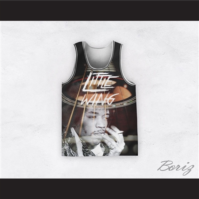 Jimi Hendrix 11 Little Wing Guitar Close Up Basketball Jersey