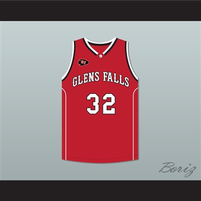 Jimmer Fredette 32 Glens Falls Indians Away Basketball Jersey with Patch
