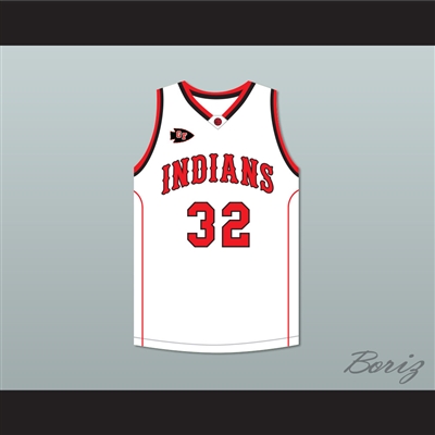 Jimmer Fredette 32 Glens Falls Indians Home Basketball Jersey with Patch