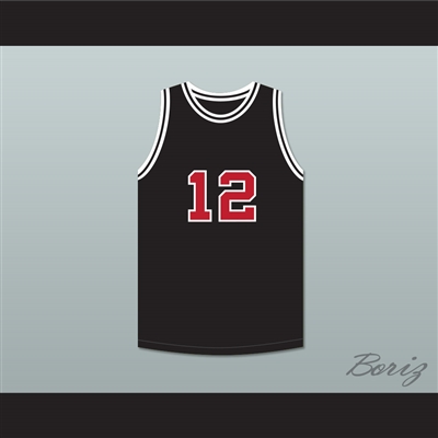 Jimmy Fallon 12 SNL Skit Black Basketball Jersey