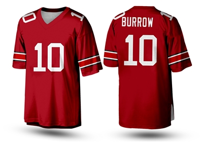 Joe Burrow 10 Athens High School Bulldogs Dark Gray Football Jersey 1