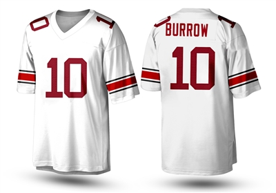Joe Burrow 10 Athens High School Bulldogs Dark Gray Football Jersey 1