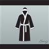 Joe Calzaghe Black Satin Full Boxing Robe with Hood