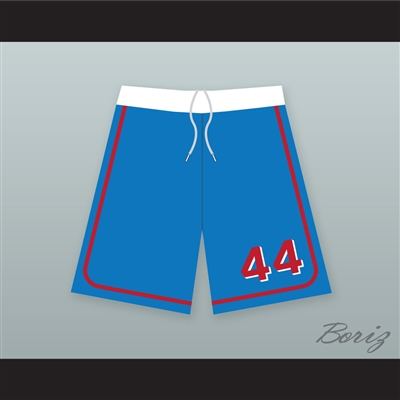 Joe Cooper 44 Milwaukee Beers BASEketball Blue Basketball Shorts