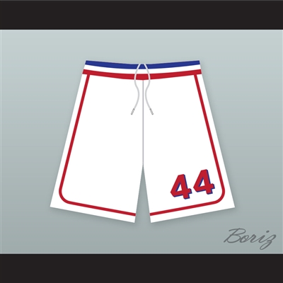 Joe Cooper 44 Milwaukee Beers BASEketball White Basketball Shorts 1