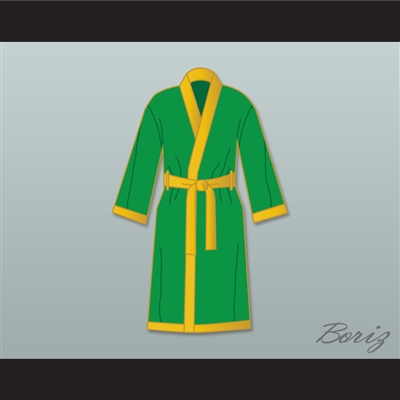 Smokin' Joe Frazier Green Satin Full Boxing Robe