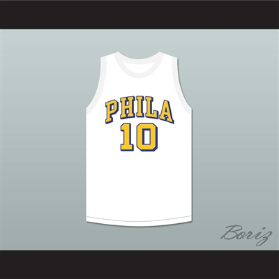 Joe Fulks 10 Philadelphia Warriors White Basketball Jersey 1