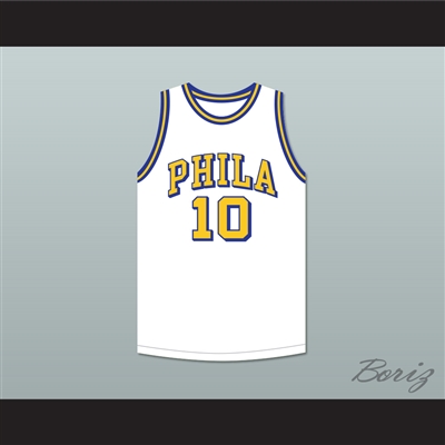Joe Fulks 'Jumping Joe' 10 Philadelphia Warriors White Basketball Jersey 2