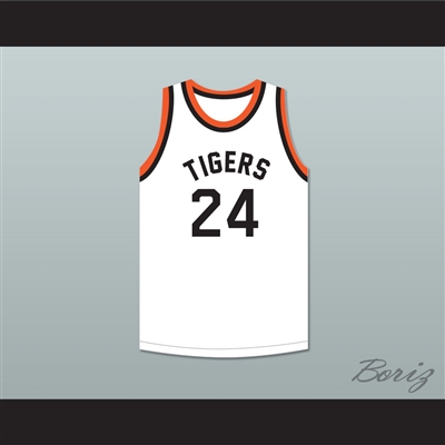 Joe Namath 24 Beaver Falls High School Tigers White Basketball Jersey 2