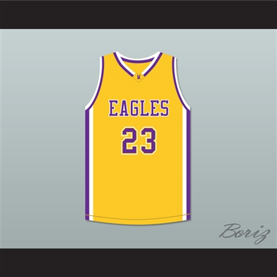 Joel Embiid 23 Montverde Academy Eagles Yellow Basketball Jersey