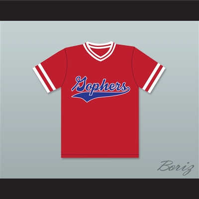 Joey 15 Gophers Liitle League Red Baseball Jersey Little Big League