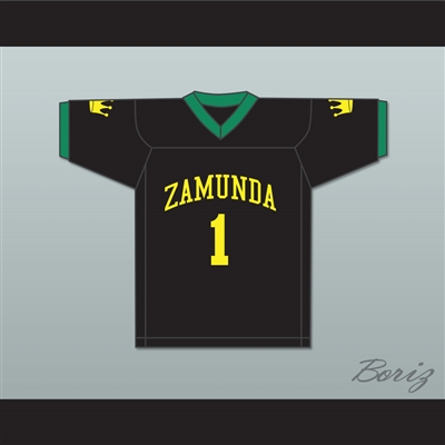 Prince Akeem Joffer 1 Zamunda Black Football Jersey