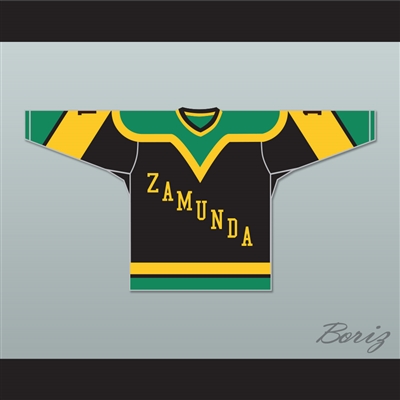 Prince Akeem Joffer 1 Zamunda Black Hockey Jersey