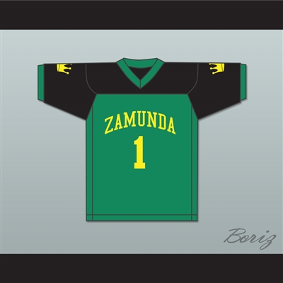 Prince Akeem Joffer 1 Zamunda Green/Black Football Jersey