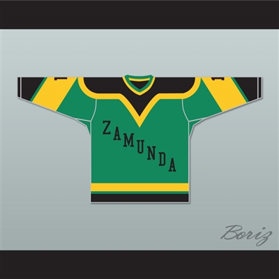 Prince Akeem Joffer 1 Zamunda Green Hockey Jersey