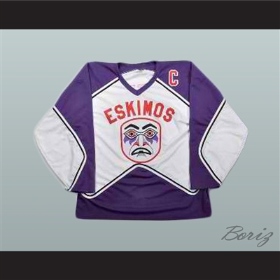 Russell Crowe John Biebe 10 Eskimos Hockey Jersey Mystery Alaska