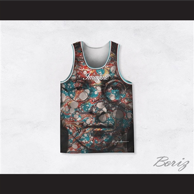 John Lennon 10 Imagine Lava Lamp Style Basketball Jersey