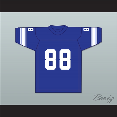 John Mackey 88 Hempstead High School Tigers Blue Football Jersey 1