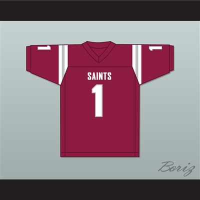 John Metchie III 1 St. James School Saints Maroon Football Jersey 2