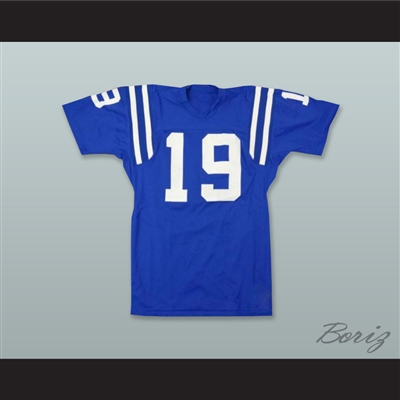 Johnny Unitas 19 Baltimore Colts Royal Blue Football Jersey