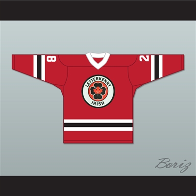 Joint Boy 28 Letterkenny Irish Red Alternate Hockey Jersey