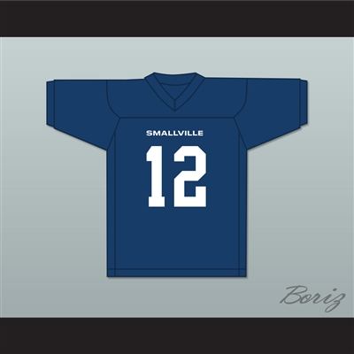 Jonathan Kent 12 Smallville Crows High School Navy Blue Football Jersey 2