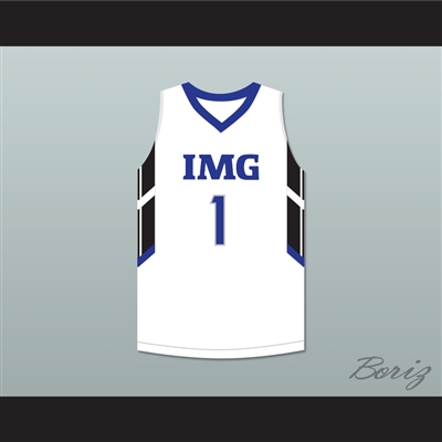 Jonathan Isaac 1 IMG Academy White Basketball Jersey
