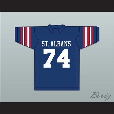 Jonathan Ogden 74 St. Albans School Bulldogs Dark Blue Football Jersey