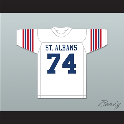 Jonathan Ogden 74 St. Albans School Bulldogs White Football Jersey