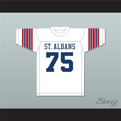 Jonathan Ogden 75 St. Albans School Bulldogs White Football Jersey