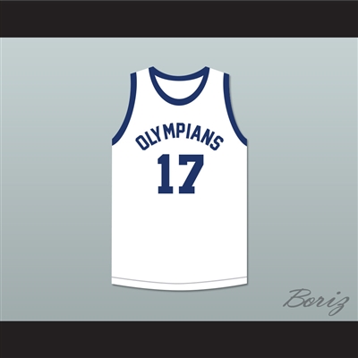Wallace Jones 17 Indianapolis Olympians Retro White Basketball Jersey