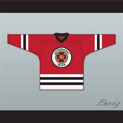 Jonesy 74 Letterkenny Irish Red Hockey Jersey