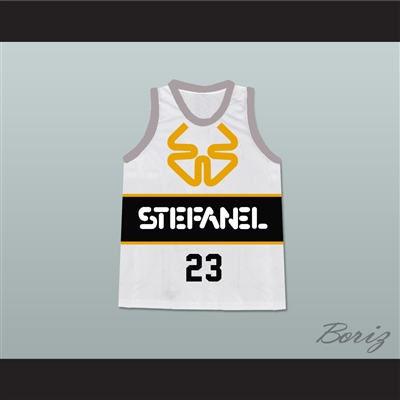 Michael Jordan 23 Stefanel Trieste Italian Basketball Jersey