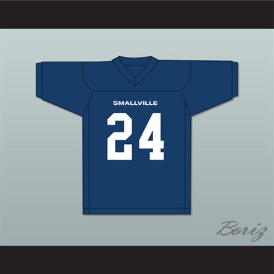 Jordan Kent 24 Smallville Crows High School Navy Blue Football Jersey 2